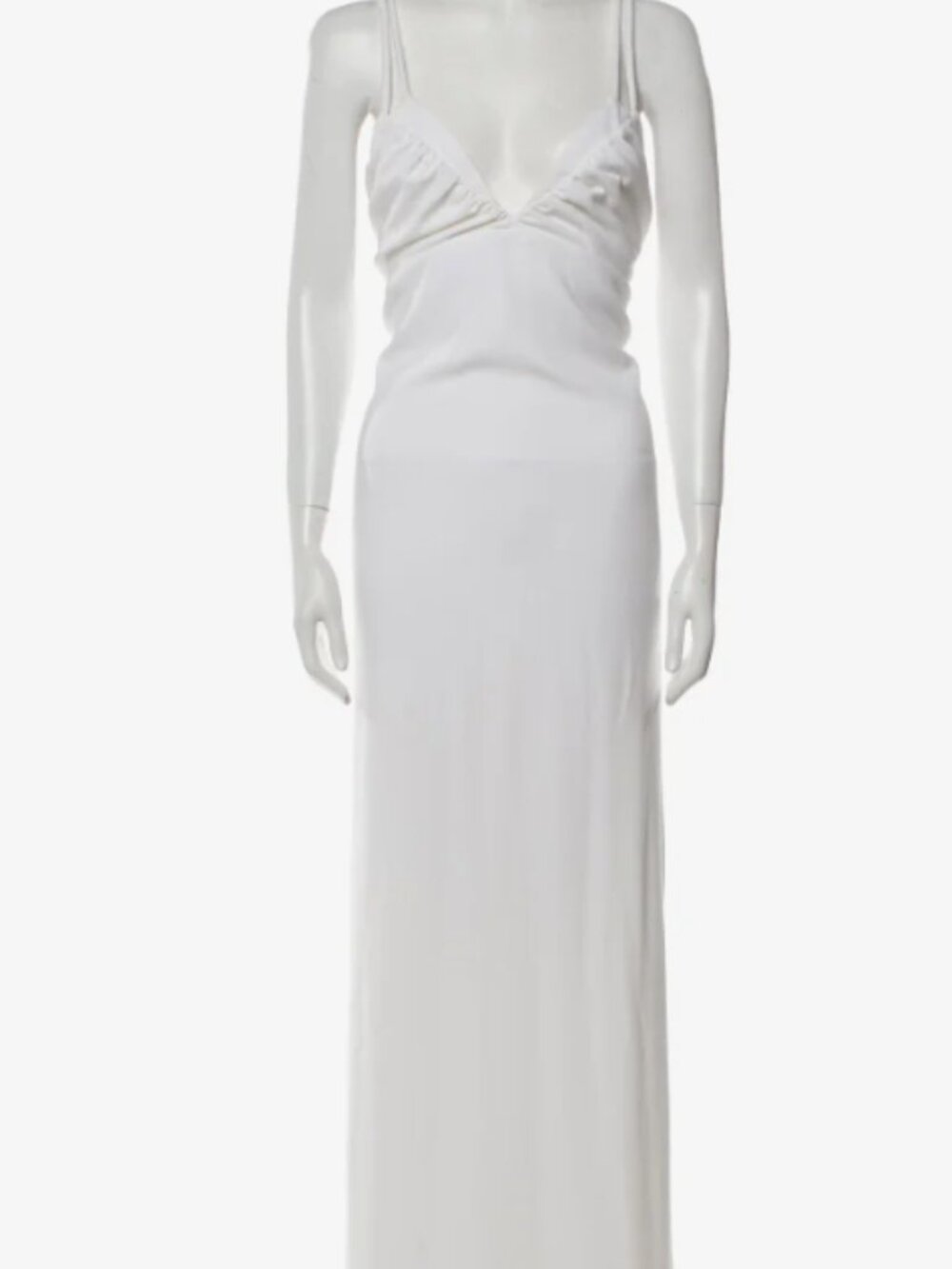 Tanya Taylor  V-Neck Long Dress  Neutrals | Size: XL